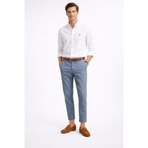 Nodus Capri Mens Light Blue Chino Trousers Cotton Blend Size EU 40‎ 30 US
